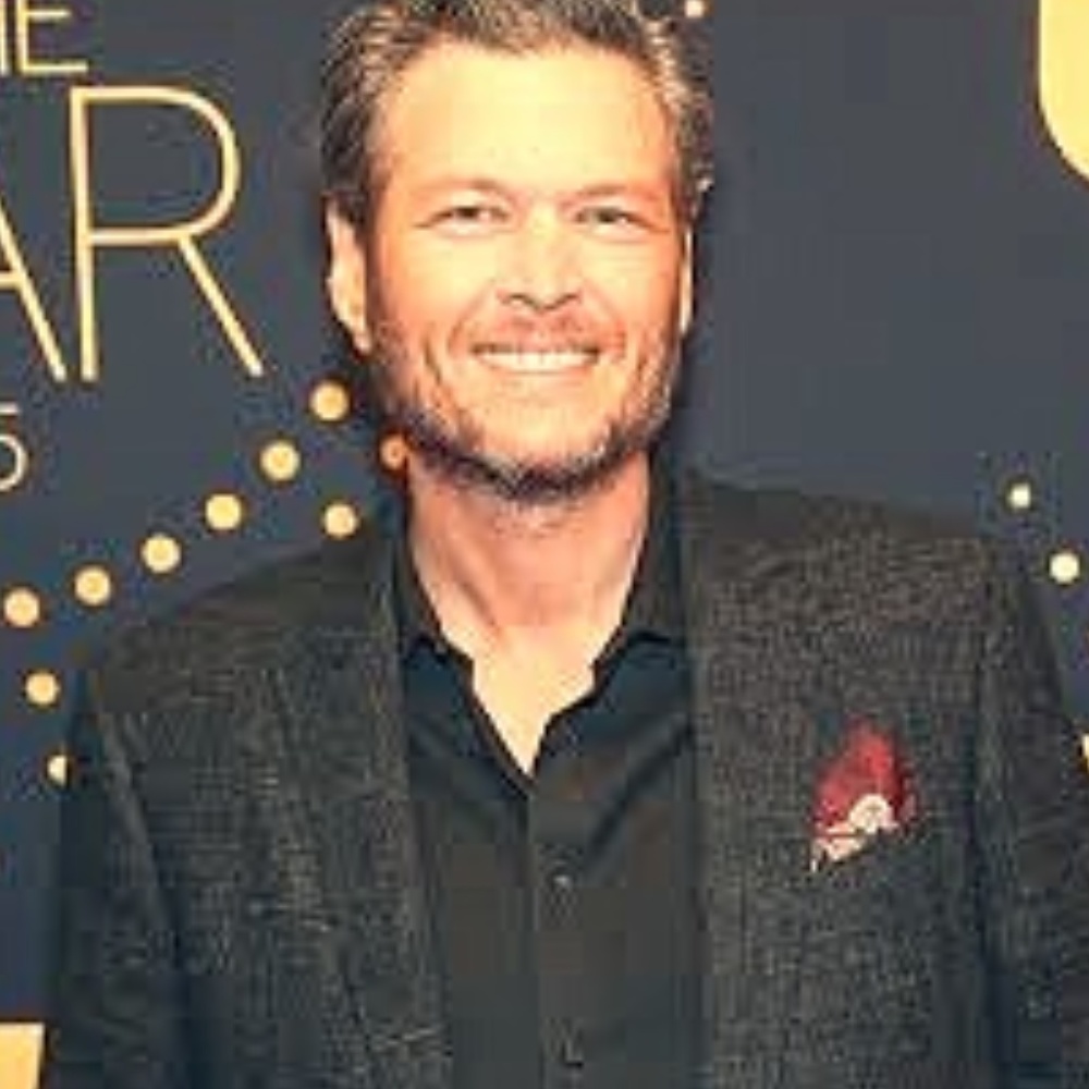 a blown up   blake shelton picture